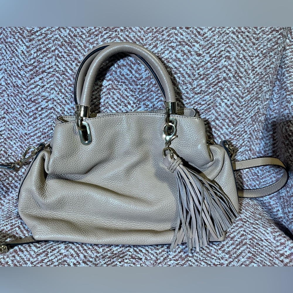 Vince Camuto Gray Satchel with Tassel